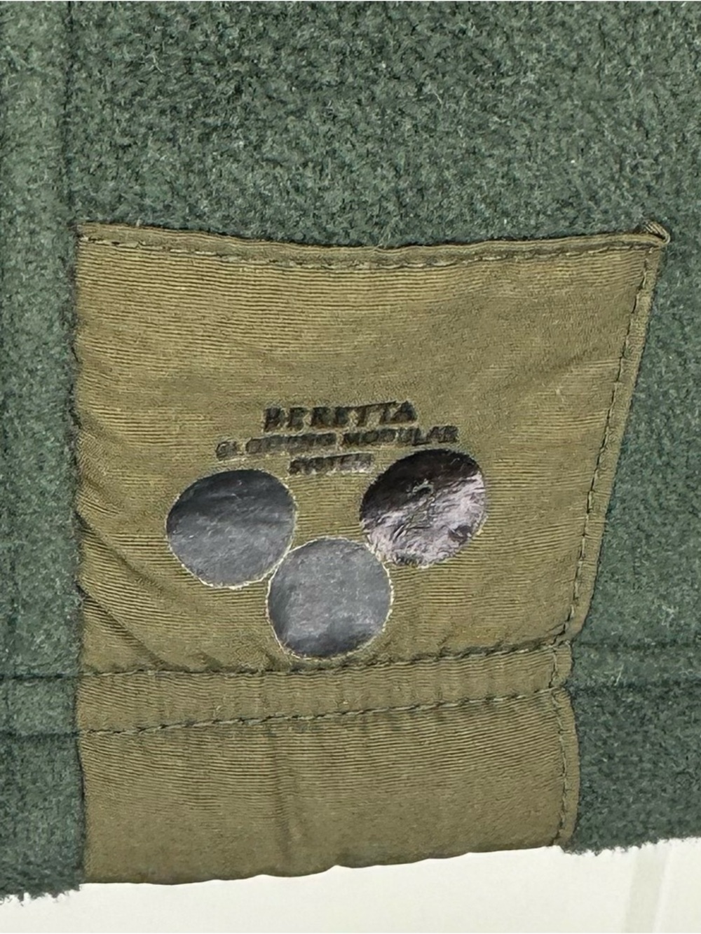 Beretta Polartec Fleece Jacket Green Full Zip Outdoor Hunting XXL - Picture 2 of 6